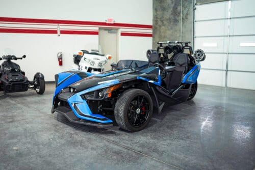 Car in showroom
