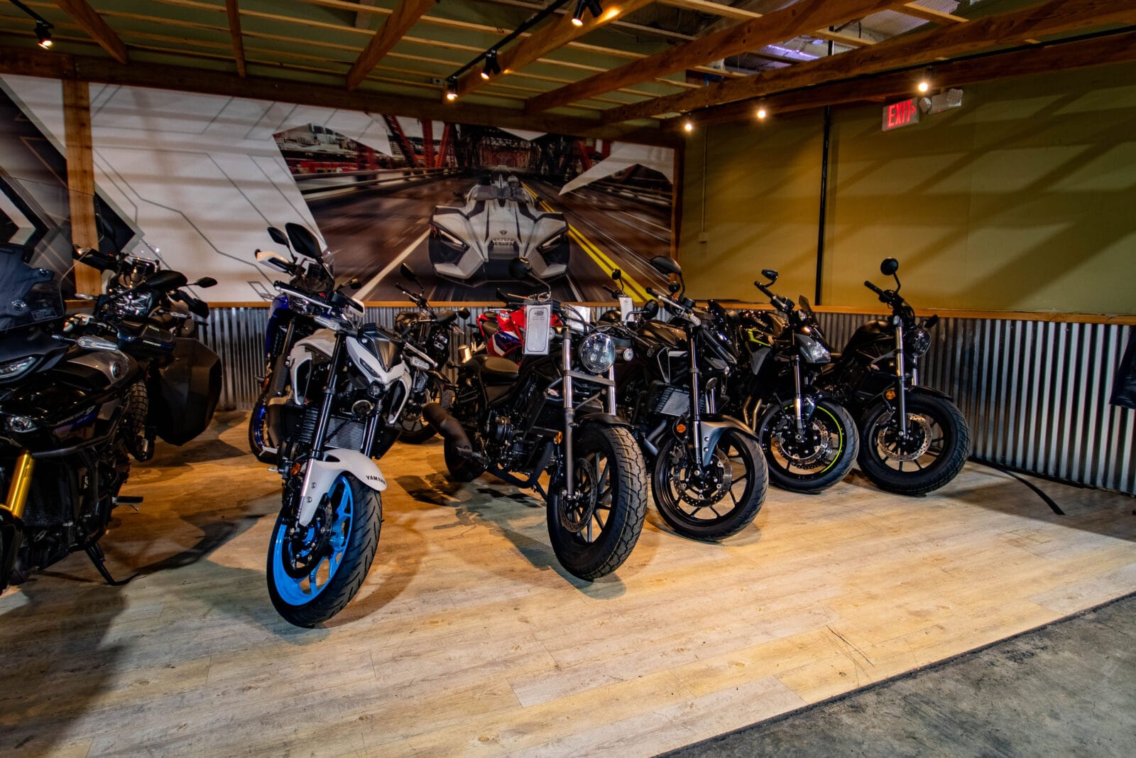 Motorcycle showroom