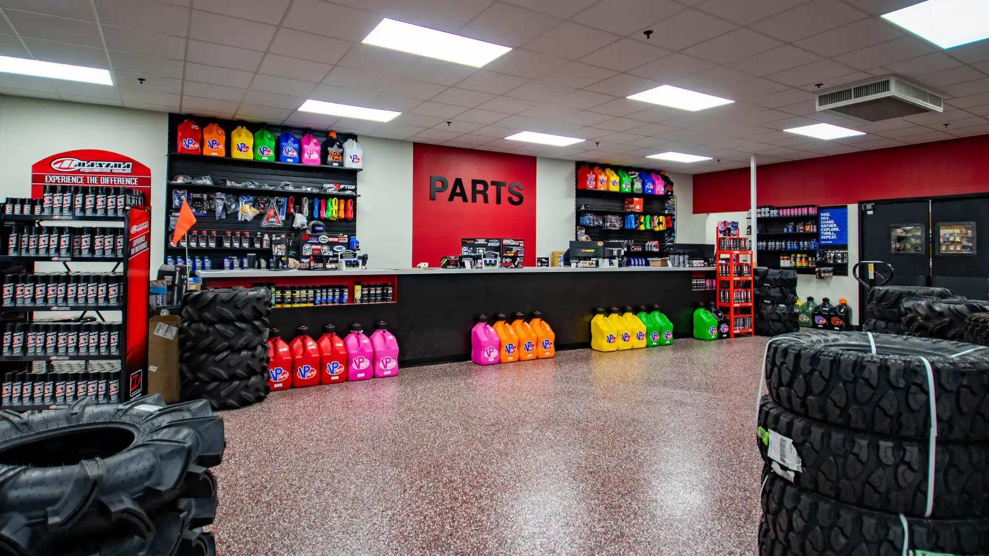 Friendly Powersports parts department in Slidell